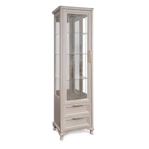 Пенал Мокко, для посуды, с зеркалом, 2170*470*620