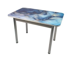 Стол Ласточка Синий мрамор (1)