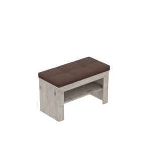 Банкетка Соренто Бонифаций с полкой прямоугольная 460*385*800