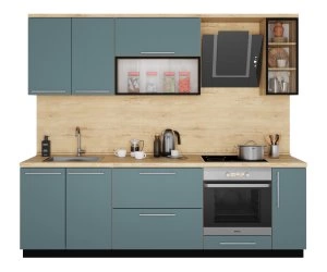 Кухонный Комплект Медовый Туман 1, прямой, размер 2500*