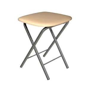 Табурет складной квадратный, мягкий, 510*370*370, экокожа