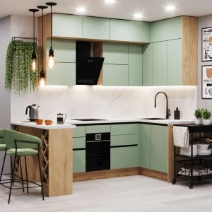 Кухонный Комплект Эдем, угловой, размер 2610*1364