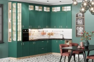 Кухонный Комплект Изумруд, угловой, размер 3200*1700