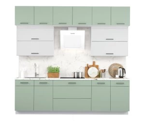 Кухонный Комплект Эбони 3, прямой, размер 2700*