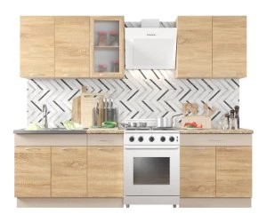 Кухонный Комплект Сканди 6, прямой, размер 2000*