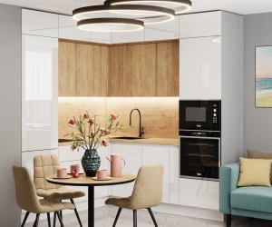 Кухонный Комплект Каньон, угловой, размер 2200*2360