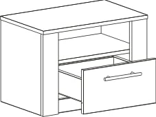 прикроватная тумба Элана 390*345*550