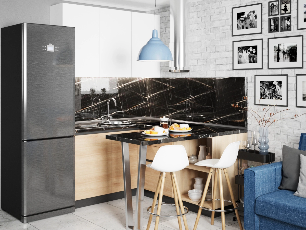 Кухонный Комплект Бостон, П-образная, размер 1800*1500*1500