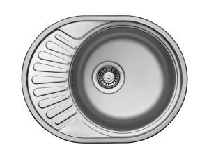 мойка врезная, нержав. сталь, овальная, 447*577