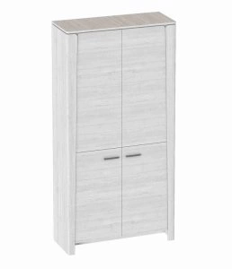 Шкаф Мальта, платяной с полками, прямой, створки: 2, 2110*395*1050