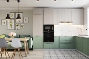 Кухонный Комплект Нюанс, угловой, размер 2960*3700