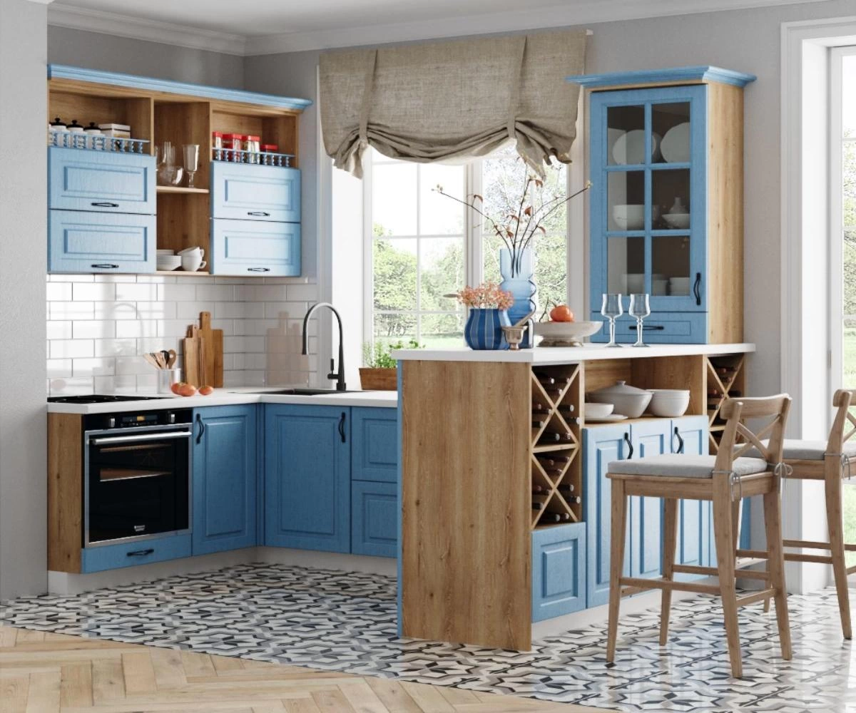 Кухонный Комплект Севилья, П-образная, размер 2550*1620*1620