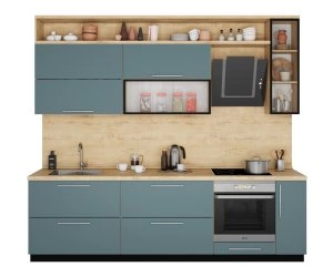 Кухонный Комплект Медовый Туман 13, прямой, размер 2700*