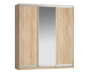 *набор Шкаф-Купе Персей, 2411*647*2170, двери: ЛДСП/зерк/ЛДСП