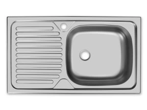 мойка врезная, нержав. сталь, прямоугольная, 435*760