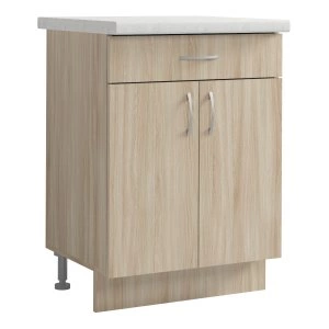 Стол рабочий Альфа, 2 дв., 1 ящ., 850*600*600