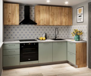 Кухонный Комплект Челябинск, угловой, размер 2610*1200