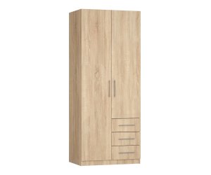 Шкаф Ника 3 ящ справа, платяной с полками, створки: 2, 2219*600*900