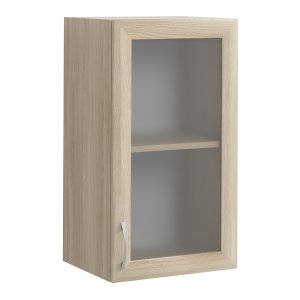 Шкаф Навесной Альфа ручка слева со стеклом, 1 дв. 706*320*400