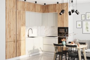 Кухонный Комплект Тиффани, угловой, размер 3270*2150