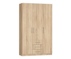 Шкаф Ника 3 ящ, платяной с полками, створки: 3, 2219*505*1350