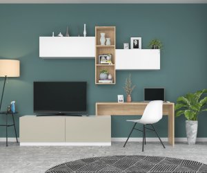 Гостиная Аризона 8, с подвесной тумбой, *340*2400