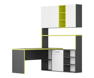 компьютерный Стол Микс, с надстройкой, 2140*1600*1500