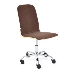 Кресло Офисное RIO 1030*410*470 (, коричневый/бежевый флок/к/з, в пакетах)
