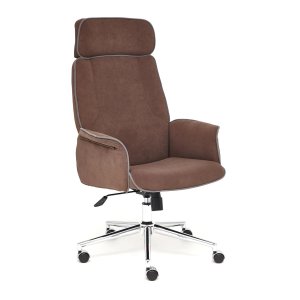 кресло Офисное Charm флок коричневый 6