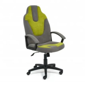 Кресло Офисное Neo 3 1320*500*600 (, серый/олива ткань, в пакетах)