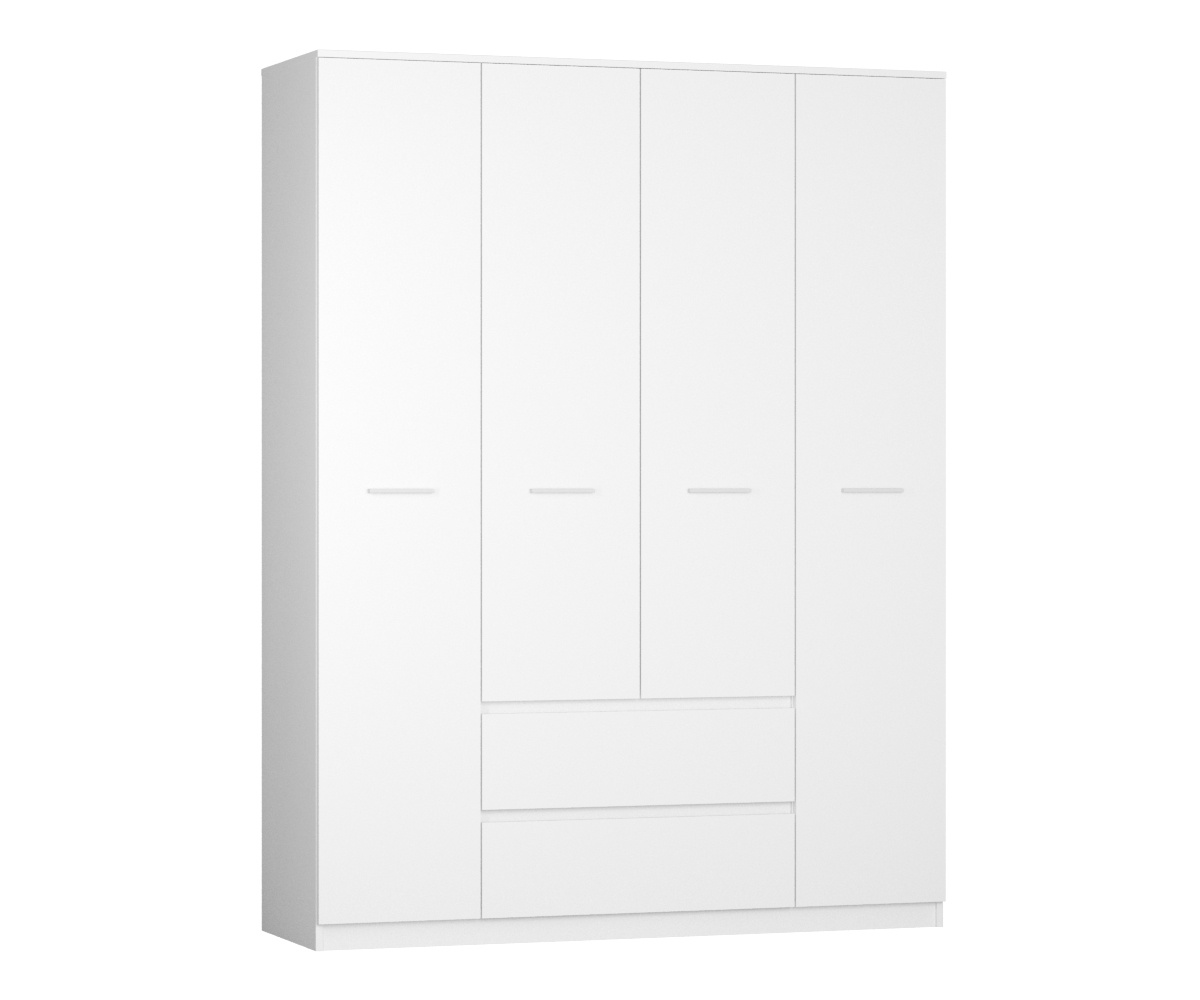 Шкаф Идея, платяной с полками, с ящиками, створки: 4, 2100*500*1600