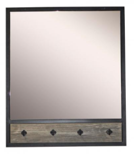 Зеркало с крючками 600*720