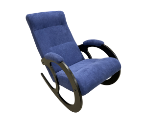 Кресло-Качалка Модель 3, ппу (, 890*1030*580, Ткань производства  венге/ткань синий Denim blue//, в пакетах)