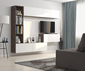 Гостиная Аризона 6, с подвесной тумбой, *340*2180