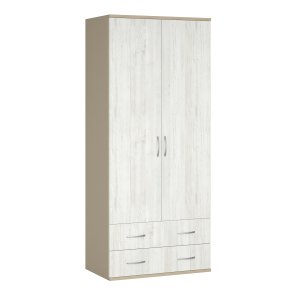 Шкаф Домино, платяной, на комоде, створки: 2, 2100*540*900