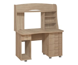 компьютерный Стол 414, 2 тумбы, с надстройкой, 1490*700*1250