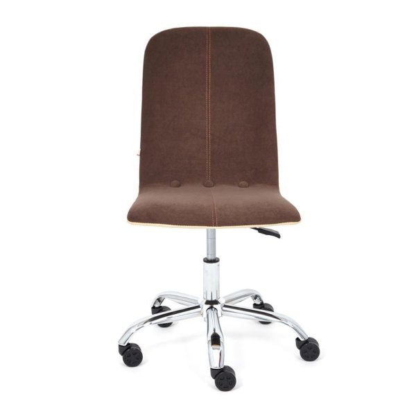 Кресло Офисное RIO 1030*410*470 (, коричневый/бежевый флок/к/з, в пакетах)