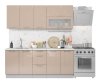 Кухонный Комплект Модена 6, прямой, размер 2000* (, Корпус:серый, фасад: глянец склад, Р 103, 6пр, в пакетах)
