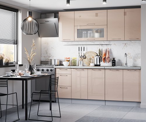 Кухня «Модена» глянцевыми фасадами