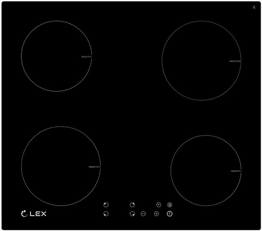Варочная Панель EVI 640 1 BL индукция  BLACK
